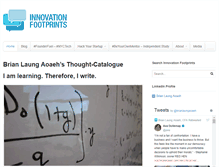 Tablet Screenshot of innovationfootprints.com